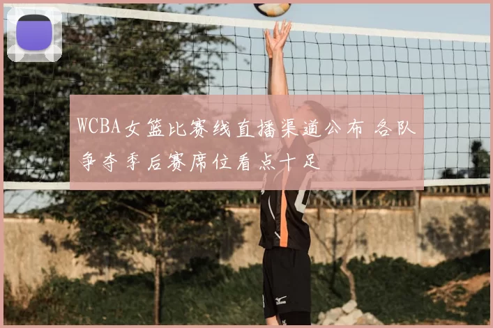 WCBA女篮比赛线直播渠道公布 各队争夺季后赛席位看点十足